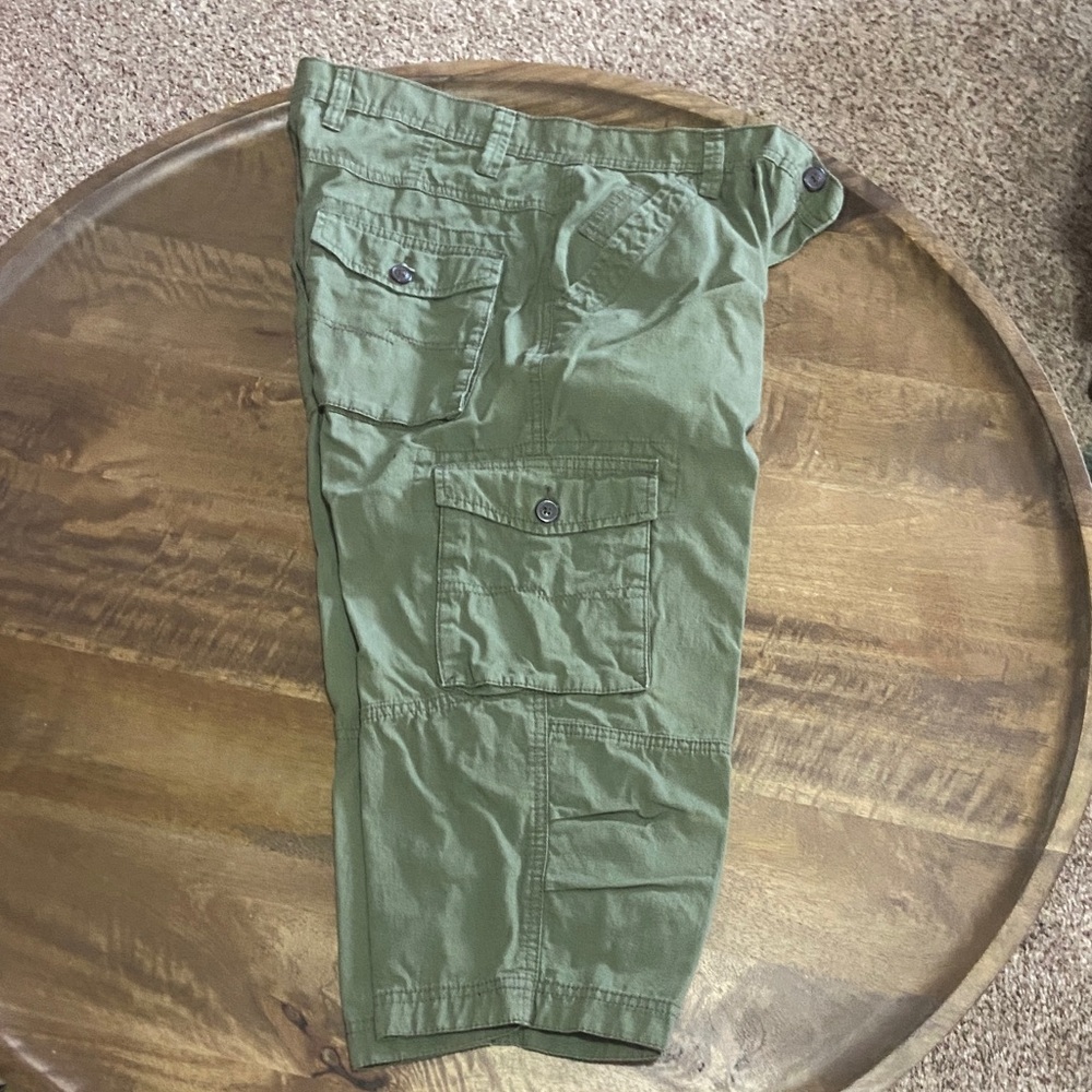 Green Cargo Shorts